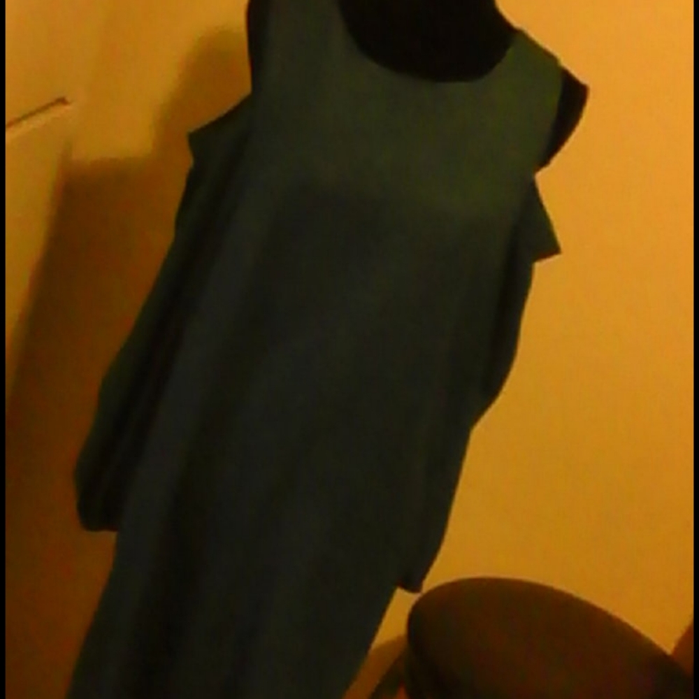 Cold shoulder denim dress - Picture 1 of 6
